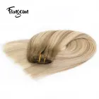 Mongolian virgin human hair 160g clip extension