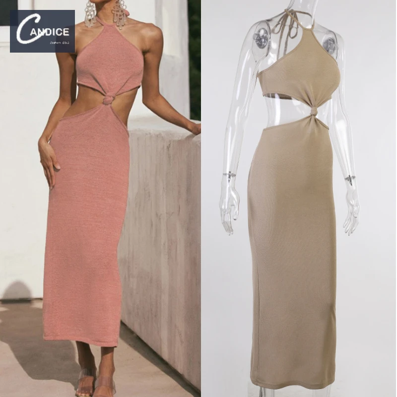 Candice 2021 new arriving sleeveless sexy casual wear knit halter elegant hollow out maxi women summer dresses
Candice 2021 new arriving sleeveless sexy casual wear knit halter elegant hollow out maxi women summer dresses