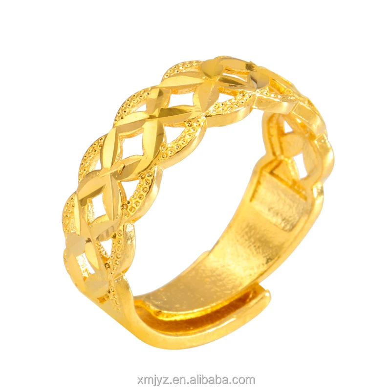 Foreign Trade Sand Gold Jewelry Four-Leaf Ring Open Ring Women Brass Gold-Plated Ring Jewelry Women Fashion Accessories
Foreign Trade Sand Gold Jewelry Four-Leaf Ring Open Ring Women Brass Gold-Plated Ring Jewelry Women Fashion Accessories