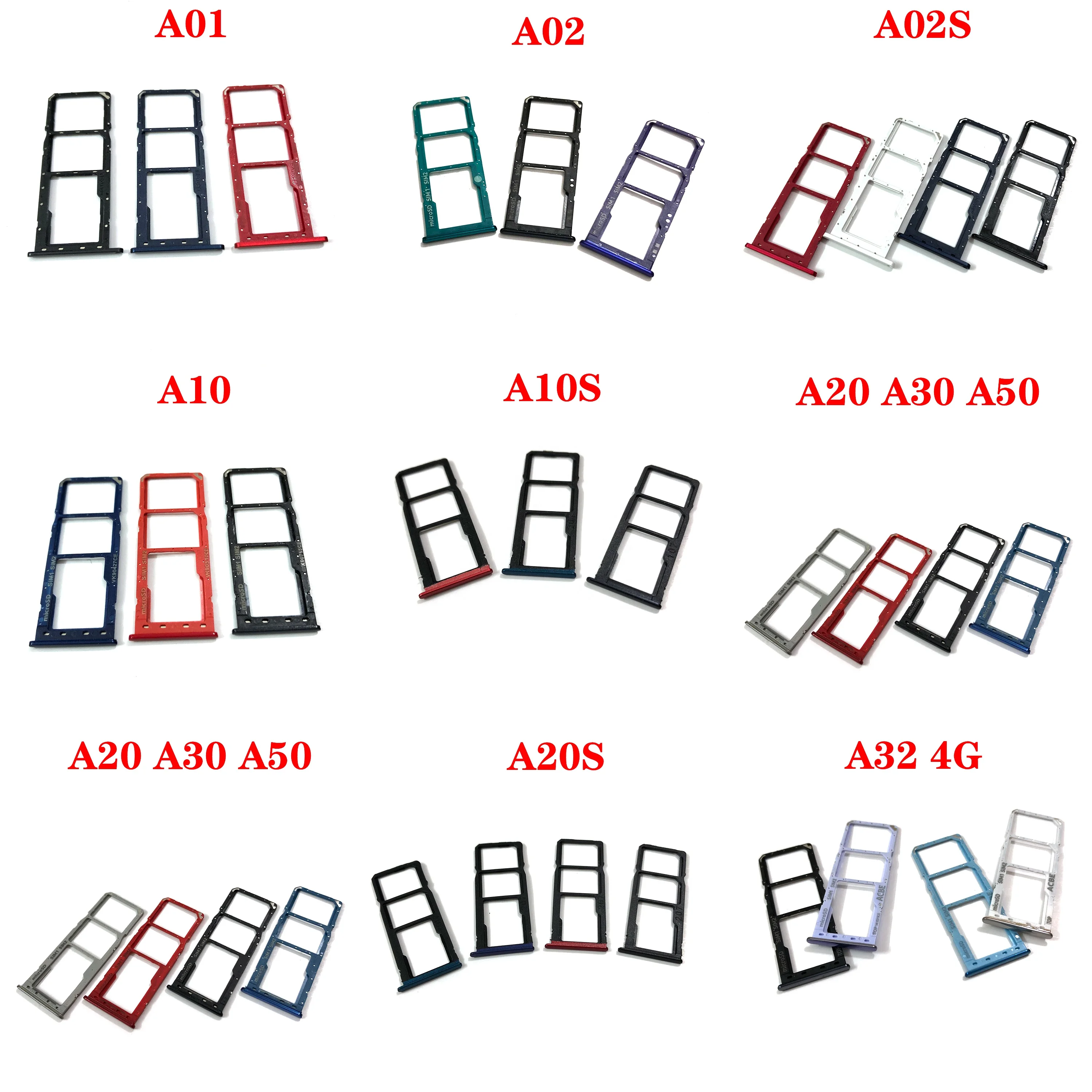 

Sim Card Tray For Samsung A01 A02 A02S A03S A10 A10S A12 A20 A30 A50 A20S A21 A21S A22 A30S A31 A32 A326 A51 A52 A60 A70 A516