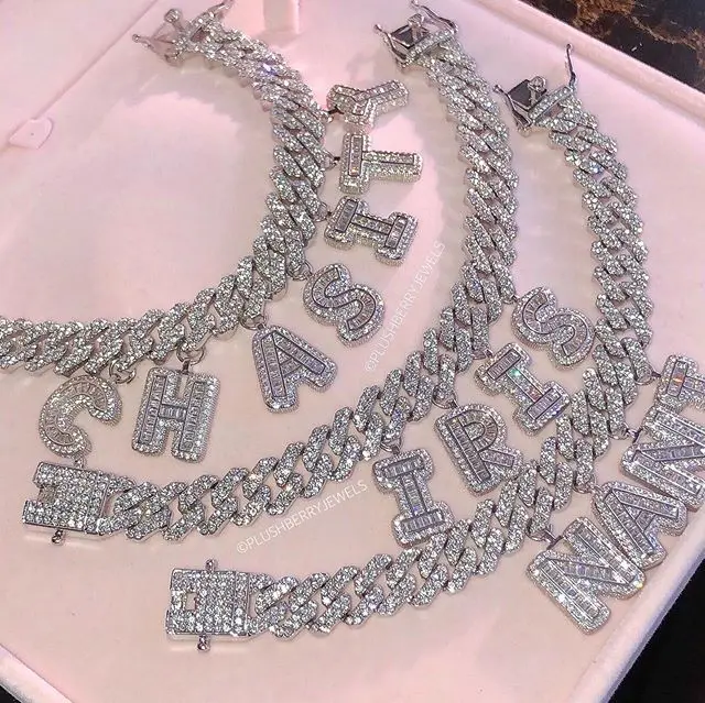 Custom Letter Necklace DIY Initial Name Personalize CZ Charm Necklace Chain Link Necklace Rapper Jewelry
Custom Letter Necklace DIY Initial Name Personalize CZ Charm Necklace Chain Link Necklace Rapper Jewelry