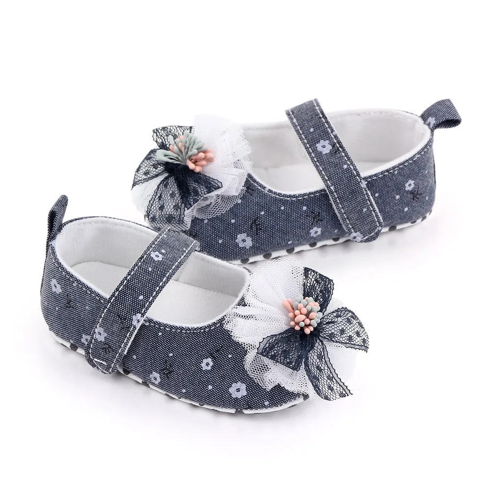 New arrival beauty bow princess shoes newborn toddler shoes girls in bulk manufacture