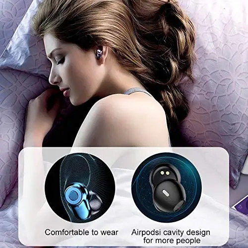 MP3 Player Headset A6 TWS Bluetooth 5.0 Touch Wireless Bluetooth Earphone with Charging Box & LED Smart Digital Display - ANKUX.COM