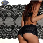 Spandex Lace Back Spandex Lace Fancy Design 20cm Stretch Lace Trim