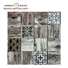 Medallion Mosaic Border Marble Glass Decorative Wall Tile