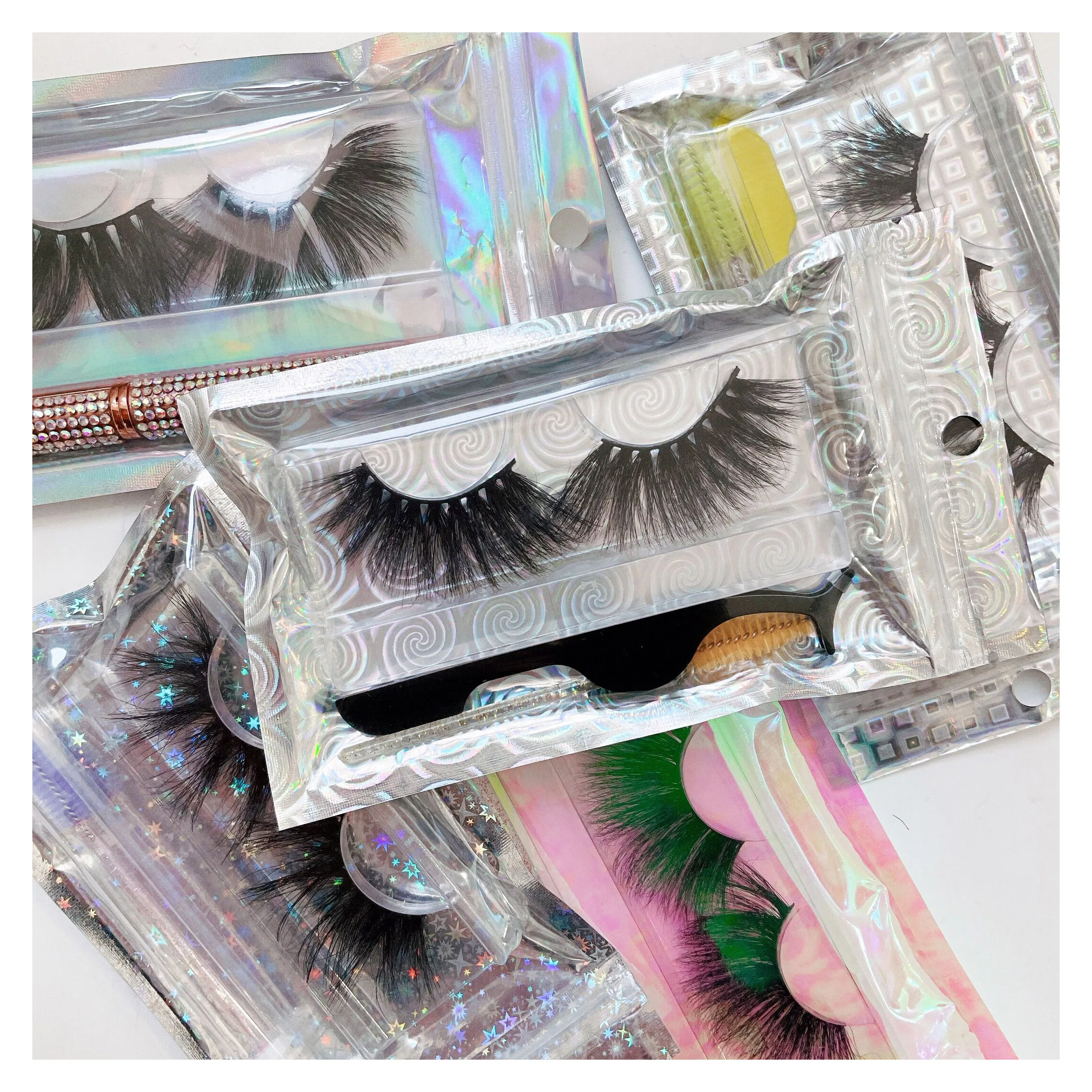 Qingdao lashes factory handmade 3d 22mm vendors eyelashes fluffy mink fur 100% 25mm 5d mink eyelashes bulk, Black
Qingdao lashes factory handmade 3d 22mm vendors eyelashes fluffy mink fur 100% 25mm 5d mink eyelashes bulk, Black
