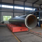 ANSI good quality directly buried pu foam insulation steel heat pipe tube buried pipeline chilled water pipe