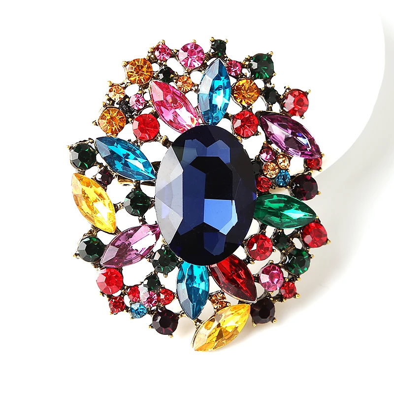 Wholesale Korean electroplating Luxury Vintage Large Crystal Diamante Rhinestone broches pins brooches women
Wholesale Korean electroplating Luxury Vintage Large Crystal Diamante Rhinestone broches pins brooches women