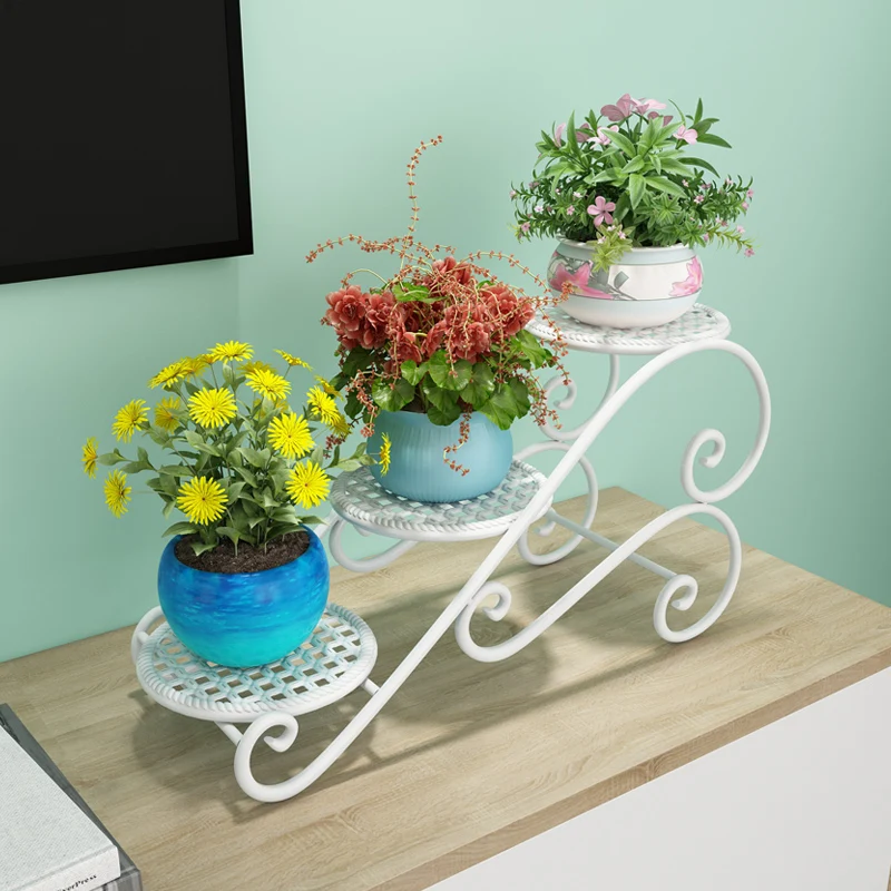 Simple Nordic Design Style Desk Balcony 3 Tier Plant Stand Indoor Modern Stand Plant for Decoration, Customized
Simple Nordic Design Style Desk Balcony 3 Tier Plant Stand Indoor Modern Stand Plant for Decoration, Customized