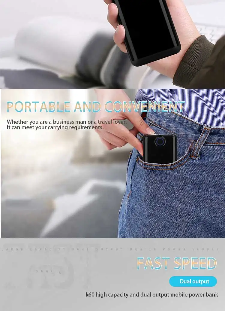 New Product 15000mAh Type C PD QC3.0 Power Bank Micro USB Dual Inputs Factory OEM Power Bank 18650 Battery Portable Charger - ANKUX.COM