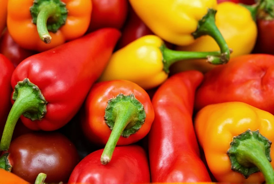 Hot Pepper Types Visual Guide Pictures Heat Levels