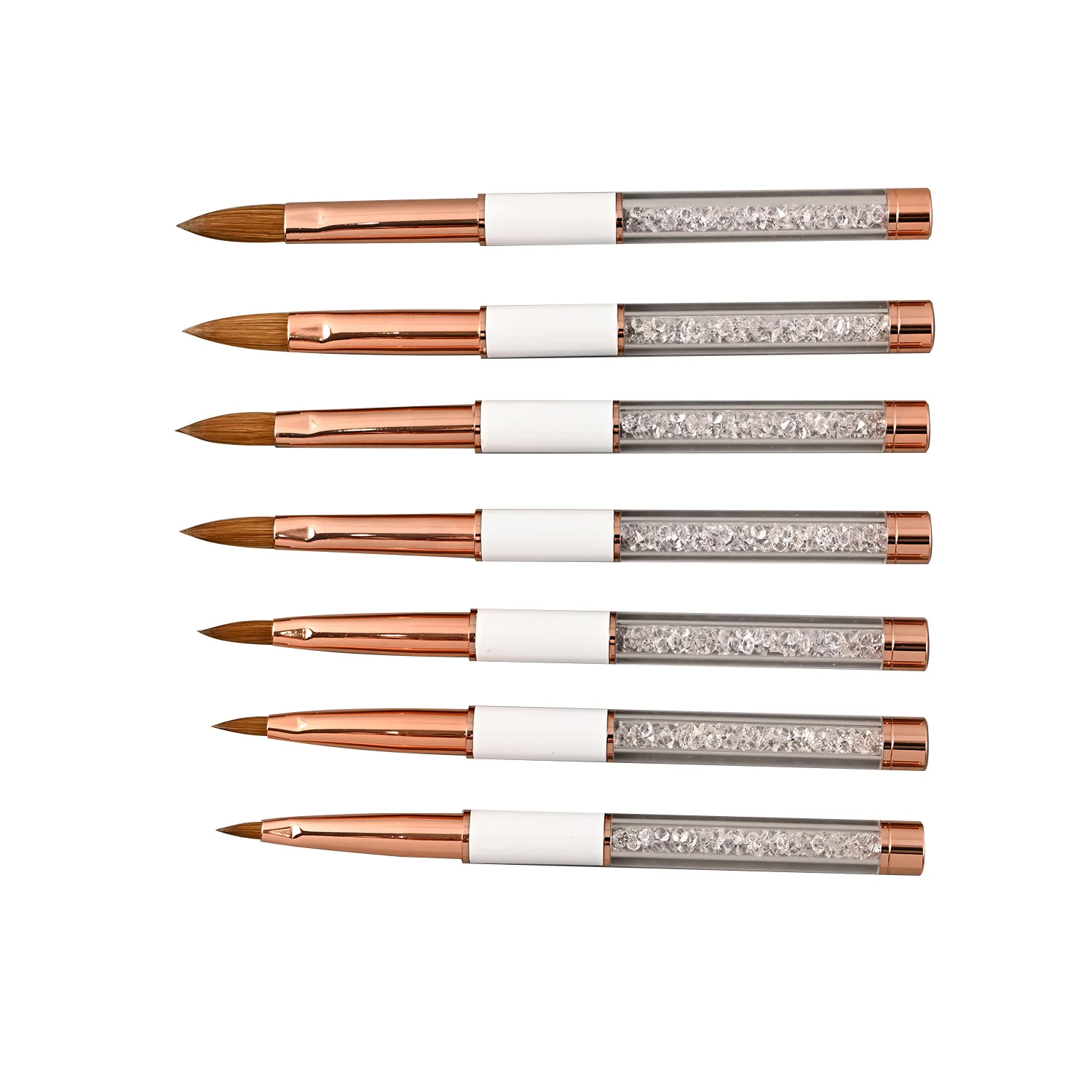 High Quality Nail Brush Rose Gold Copper Parts Nail Brush 100% Pure Kolinsky Hair Acrylic Nail Art Brush
High Quality Nail Brush Rose Gold Copper Parts Nail Brush 100% Pure Kolinsky Hair Acrylic Nail Art Brush