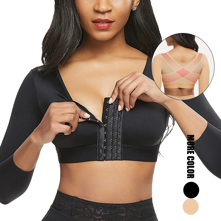 New Arrival 3/4 Sleeve X Back Design High Elastic Arm Shapers Post Sugery Shapewear Bra
New Arrival 3/4 Sleeve X Back Design High Elastic Arm Shapers Post Sugery Shapewear Bra