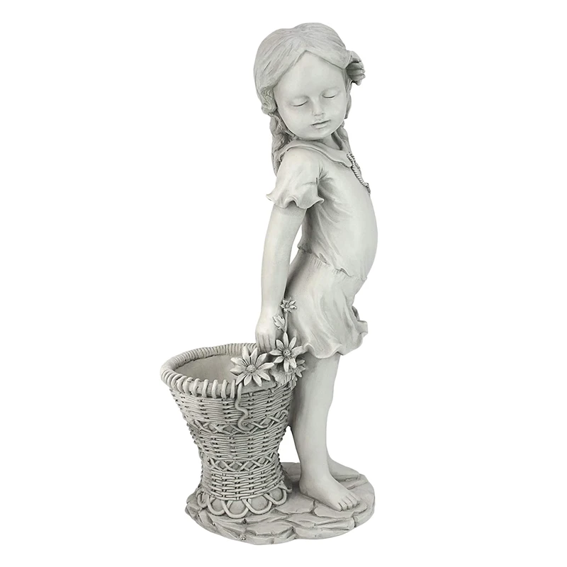 Flower Basket Girl Garden Statue Sculpture Child Figurine Lawn Ornament Outdoor Garden Ornaments., As picture
Flower Basket Girl Garden Statue Sculpture Child Figurine Lawn Ornament Outdoor Garden Ornaments., As picture