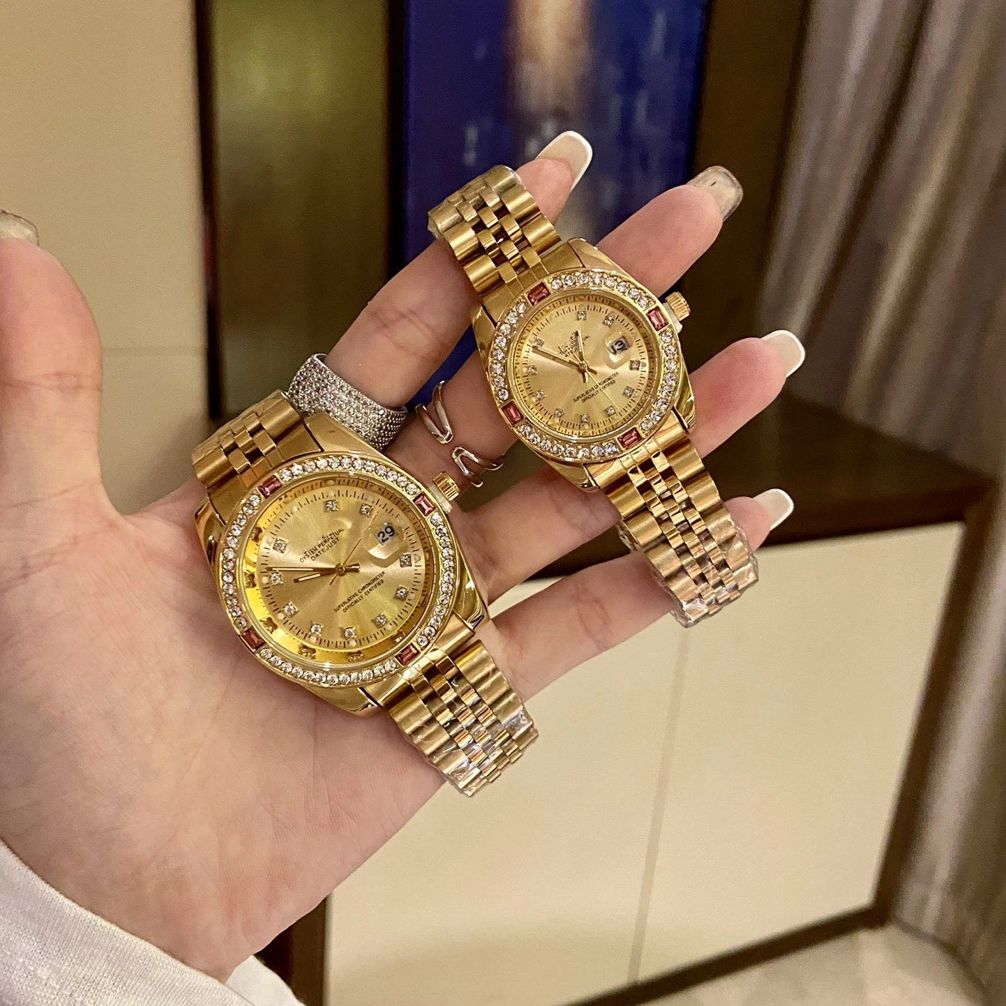 Popular Design Couple Automatic Quartz Watch Lovers Watch Business WristWatch Waterproof Auto Quartz Watch Minimalist Classic, As shown in the figure
Popular Design Couple Automatic Quartz Watch Lovers Watch Business WristWatch Waterproof Auto Quartz Watch Minimalist Classic, As shown in the figure