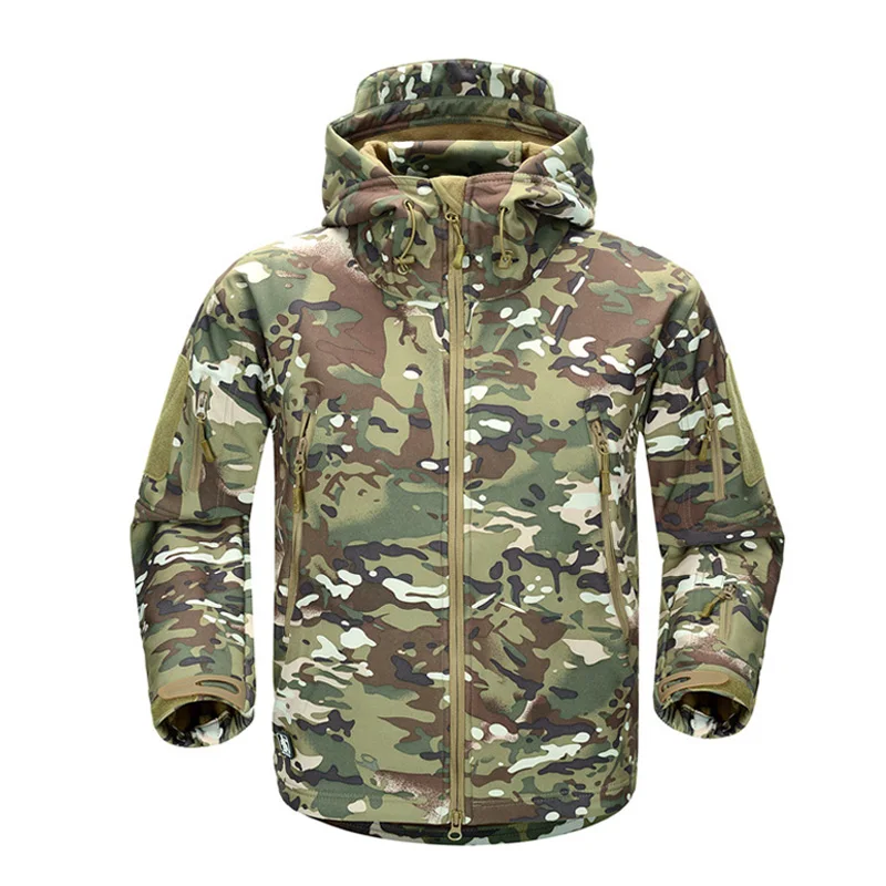 Oem outdoor mens custom logo waterproof softshell coat tactical military soft shell jackets