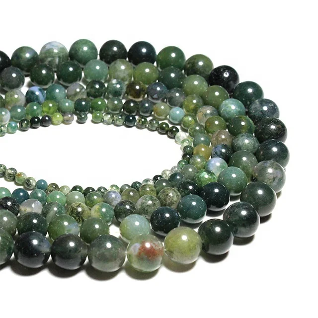 Wholesale Moss Grass Agat Natural Stone Round Loose Beads 4/6/8/10/12/14mm For jewelry Making DIY Bracelet Accessories
Wholesale Moss Grass Agat Natural Stone Round Loose Beads 4/6/8/10/12/14mm For jewelry Making DIY Bracelet Accessories