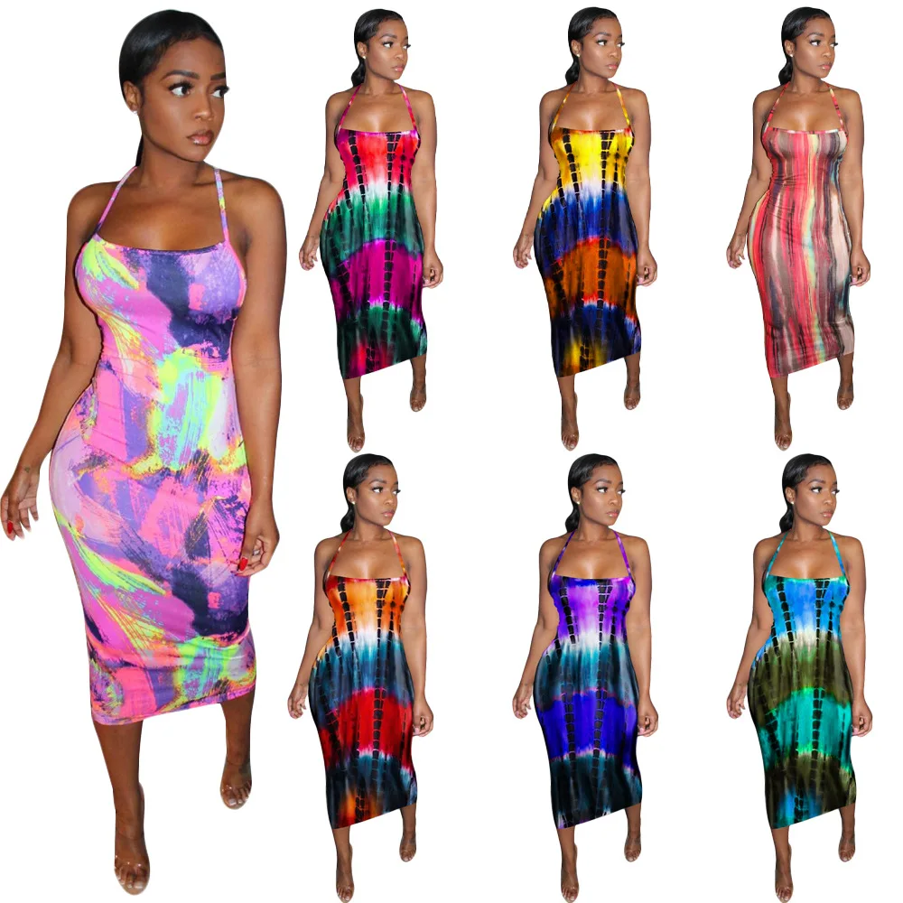 2020 Women Summer Dresses Bodycon Ladies Dress Flower Print Tie Dye Women Lady Elegant Girls Maxi Dresses
2020 Women Summer Dresses Bodycon Ladies Dress Flower Print Tie Dye Women Lady Elegant Girls Maxi Dresses