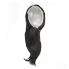 All Polyskin Chinese Human Hair Toupee Woman Hairpiece Hair