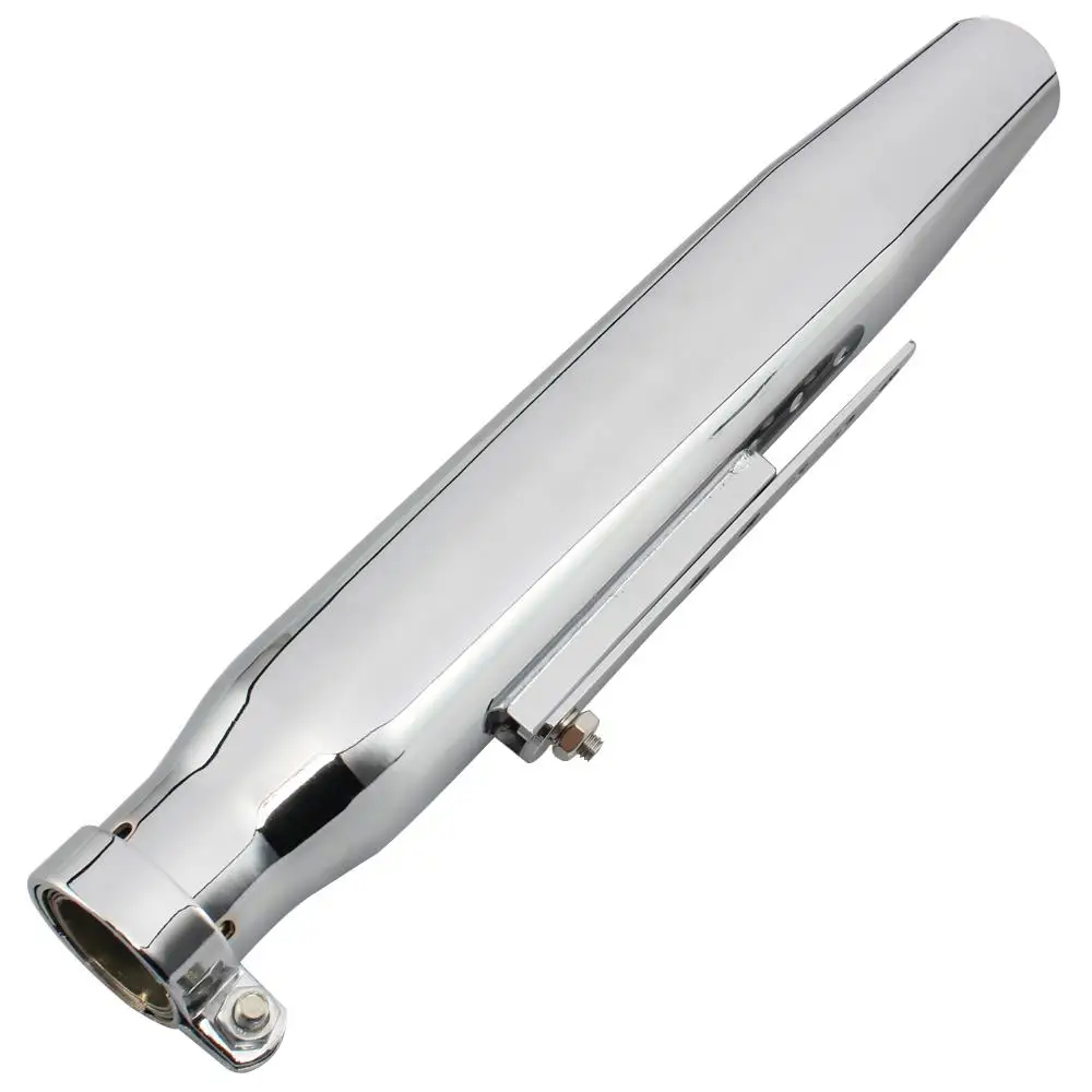 Chrome 430MM Galvanized Iron Motorcycle Exhaust Pipe for Harley Cafe Racer Bike