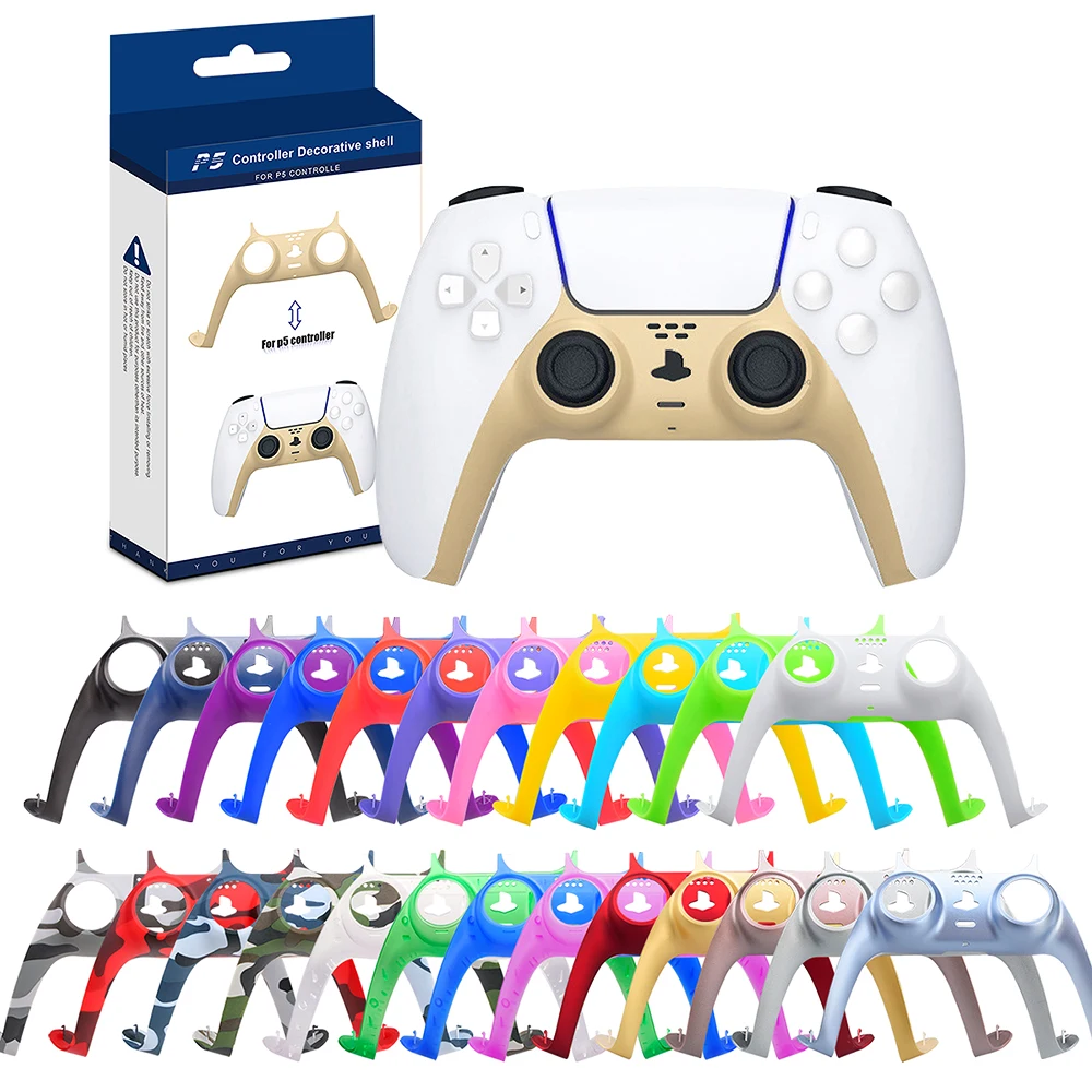 Decorative Accessory Gamepad Faceplate Wireless Controller Replacement decoration Shell for PS5 DualSense, 20 colors
Decorative Accessory Gamepad Faceplate Wireless Controller Replacement decoration Shell for PS5 DualSense, 20 colors