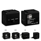 2.1A International travel adaptor With 2 USB Charger Universal travel Adapter