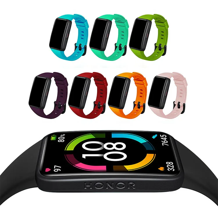 For Huawei Honor Band 6 New Model Replacement Silicone Watchbands for Huawei Honor Band 6 strap Bracelet, 17 colors
For Huawei Honor Band 6 New Model Replacement Silicone Watchbands for Huawei Honor Band 6 strap Bracelet, 17 colors