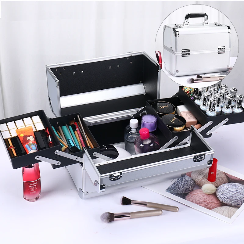 Cosmetic Case Portable Large-Capacity Cosmetics Storage Box Nail Beauty Eyelash Beauty Tattoo Toolbox Household
Cosmetic Case Portable Large-Capacity Cosmetics Storage Box Nail Beauty Eyelash Beauty Tattoo Toolbox Household