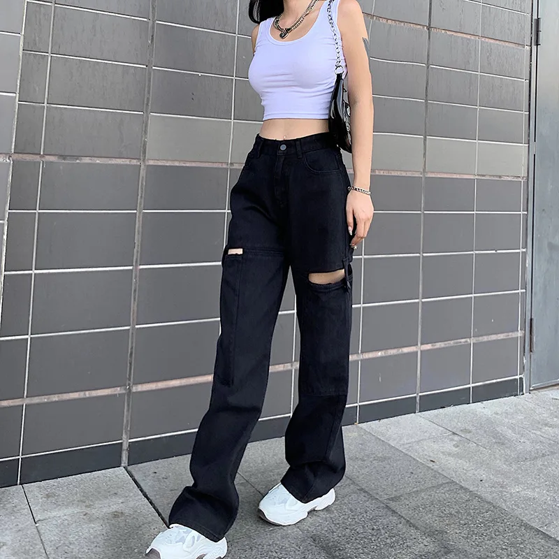 Spring Autumn Wide-leg Jeans Women's High-waist Denim Pants Retro Loose Droop Straight Trousers Jeans
Spring Autumn Wide-leg Jeans Women's High-waist Denim Pants Retro Loose Droop Straight Trousers Jeans