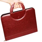 Korean Style Multifunctional Business Bag Zipper File Bag With Handle Ipad Set Memo Pad Portfolio Folder