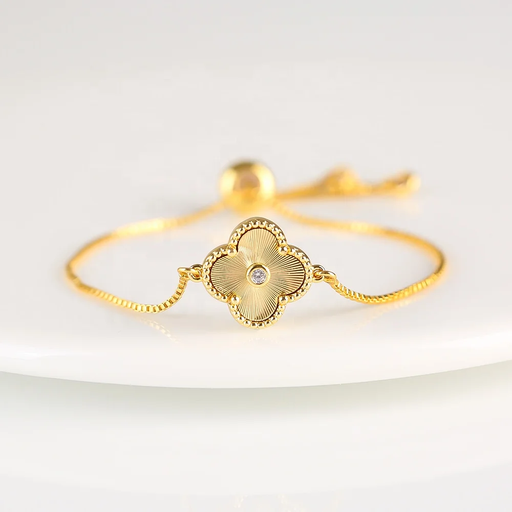 Clover bracelet factory wholesale classic style stainless steel adjustable unisex clover bracelet, Gold plated/silver plated/rose gold plated
Clover bracelet factory wholesale classic style stainless steel adjustable unisex clover bracelet, Gold plated/silver plated/rose gold plated