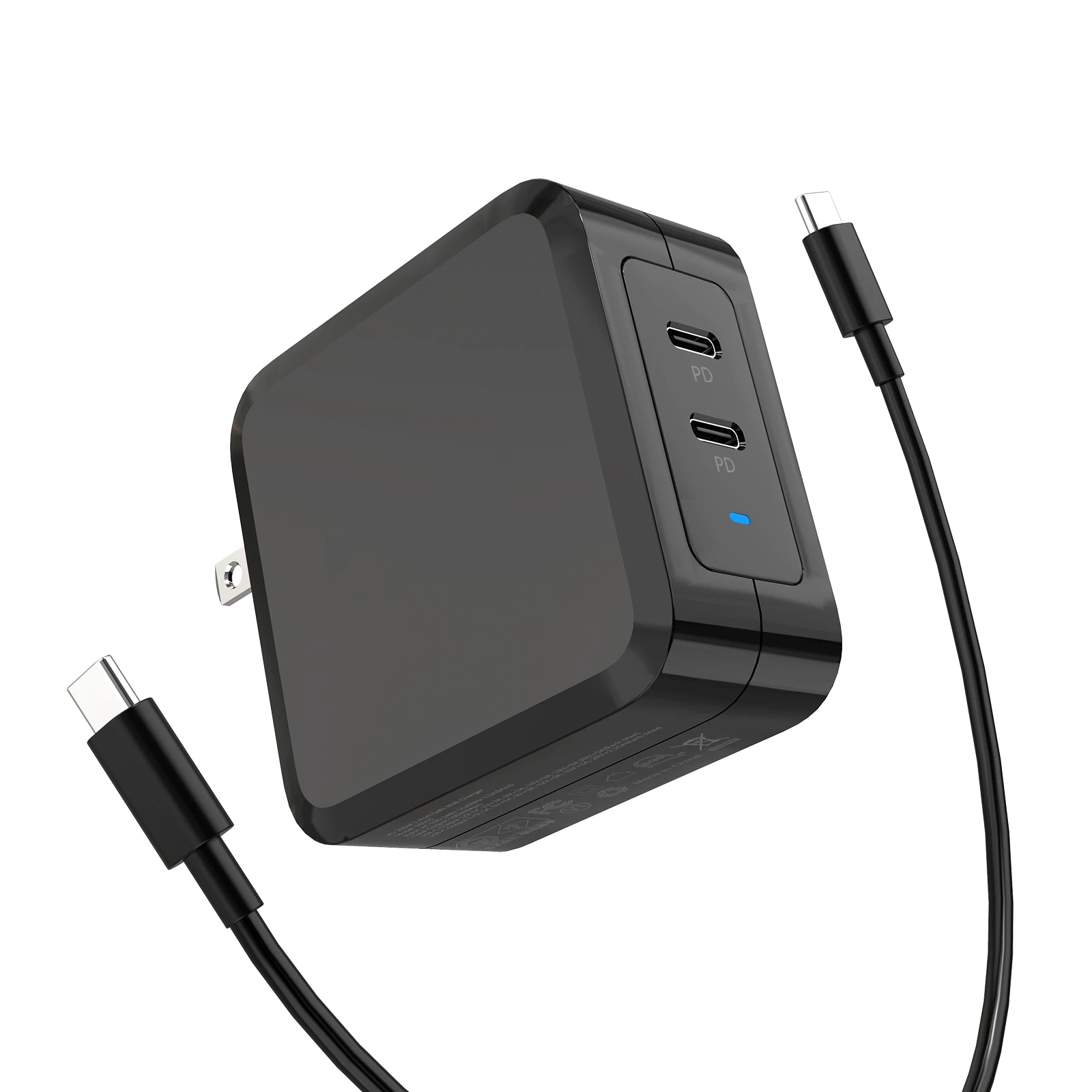 PD100w USB C Fast Chargeing Type C Wall Charger PD 3.0 GaN Tech USB C Power Adapter with USB C Cable for MacBook Pro
PD100w USB C Fast Chargeing Type C Wall Charger PD 3.0 GaN Tech USB C Power Adapter with USB C Cable for MacBook Pro