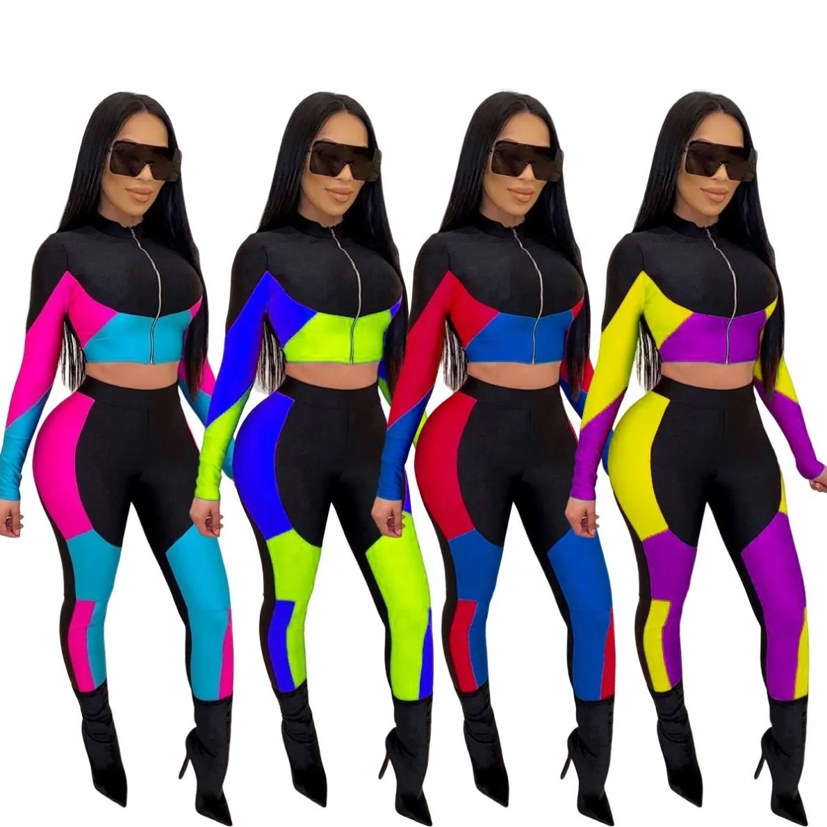 2021 New Casual Tracksuit For Women Clothing Bodycon Two Pieces Sets Patchwork Jogger Set Women 2 Piece Pants Outfits Set
2021 New Casual Tracksuit For Women Clothing Bodycon Two Pieces Sets Patchwork Jogger Set Women 2 Piece Pants Outfits Set