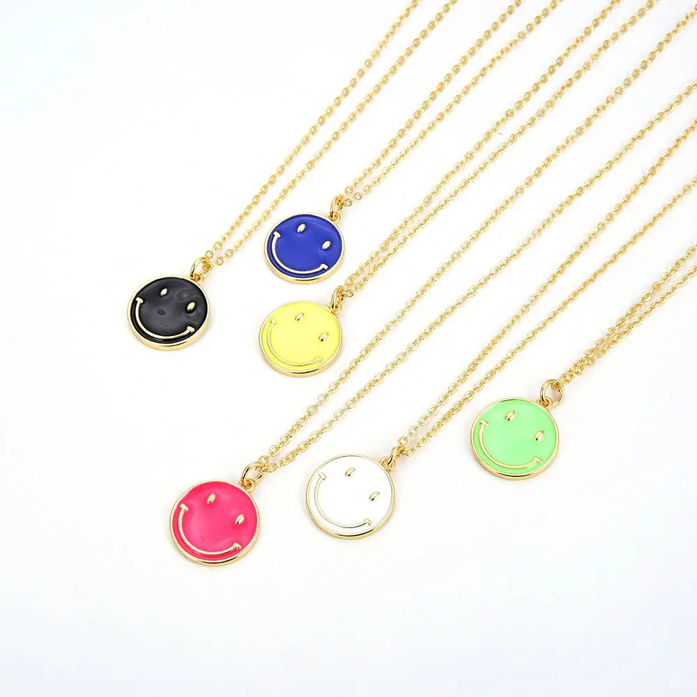 Wholesale Trendy 2021 Enamel Jewelry Original Smiley Vintage Gold Plated Alloy Copper Metal Necklace Pendant Necklaces, Colorful
Wholesale Trendy 2021 Enamel Jewelry Original Smiley Vintage Gold Plated Alloy Copper Metal Necklace Pendant Necklaces, Colorful