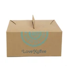 Factory making cheap price brown kraft paper food packaging box