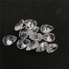 Pear White Pear Shape Cut Diamond Cubic Zirconia Gem Stones