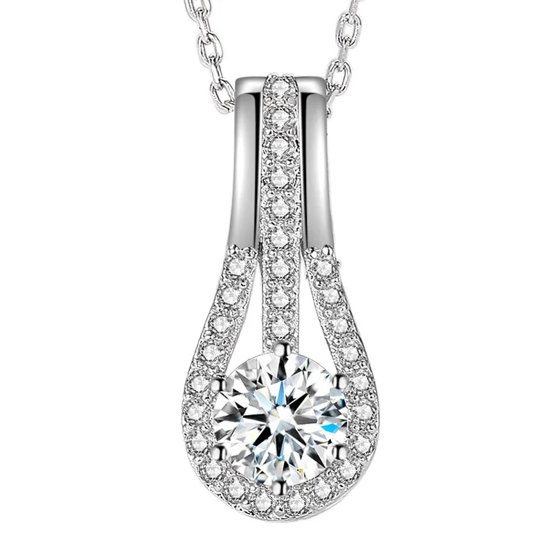 Elegant lady full of diamonds women's pendant 80 points diamond necklace pendant jewelry classic high quality
Elegant lady full of diamonds women's pendant 80 points diamond necklace pendant jewelry classic high quality