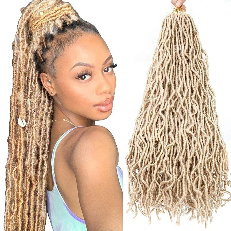 Nu Faux Locs Crochet Hair 18 Inch Natural Locs Crochet Braids 100% Premium Fiber Synthetic Hair African Roots Hair Extensions
Nu Faux Locs Crochet Hair 18 Inch Natural Locs Crochet Braids 100% Premium Fiber Synthetic Hair African Roots Hair Extensions