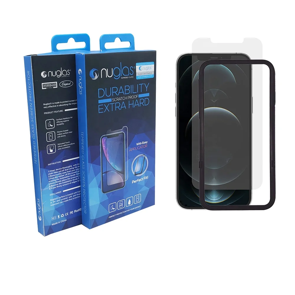 Nuglas Tempered Glass For iPhone 12 Pro Max Smartphone Screen Protector Frame, Clear
Nuglas Tempered Glass For iPhone 12 Pro Max Smartphone Screen Protector Frame, Clear