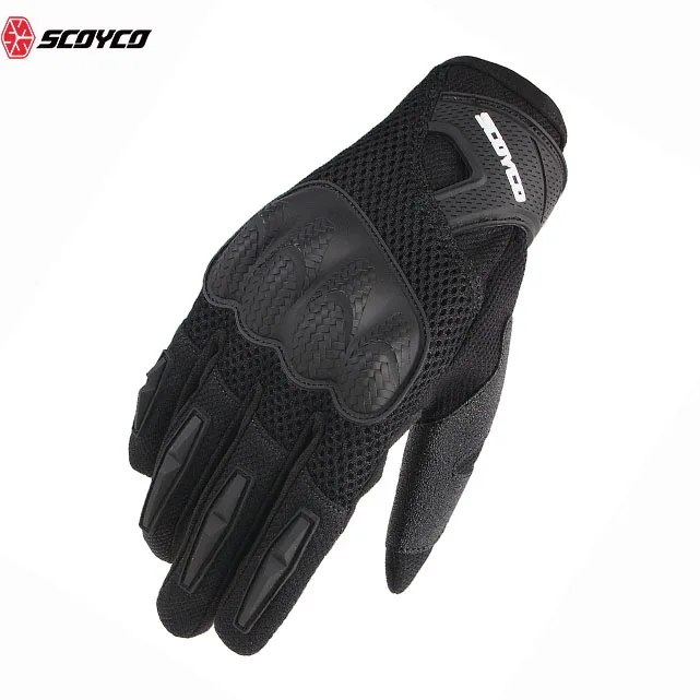 

SCOYCO Outdoor Protect Mesh Sports Summer TouchScreen Motorcycle Motorbike Motocross Racing Riding Bikers MX Cycling Gloves, Black/red/blue/green