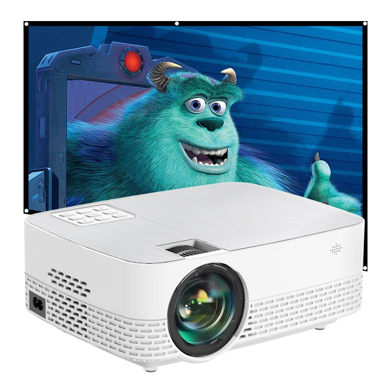 6000 lumens Q5 2021 Hot Sale Mini Portable Led Projector For Game Home Theater, White+silver
6000 lumens Q5 2021 Hot Sale Mini Portable Led Projector For Game Home Theater, White+silver
