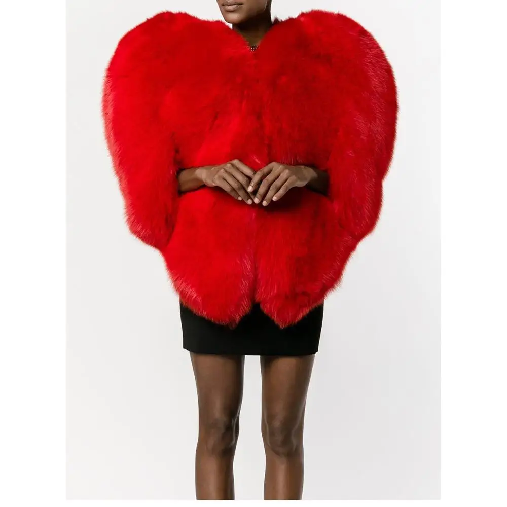 A3369 Plus Size Christmas Winter Faux Fur Ladies Coat Red Heart-shaped Jacket For Mature Women
A3369 Plus Size Christmas Winter Faux Fur Ladies Coat Red Heart-shaped Jacket For Mature Women