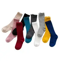 Summer thin 100% cotton breathable baby knee high socks with cable lace creative candy color children's socks
Summer thin 100% cotton breathable baby knee high socks with cable lace creative candy color children's socks