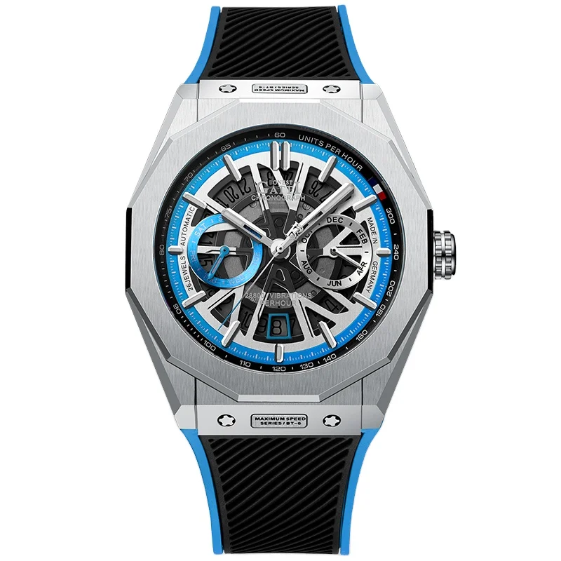 2021 Top sale stainless steel automatic chronograph watch with leather natural rubber
2021 Top sale stainless steel automatic chronograph watch with leather natural rubber