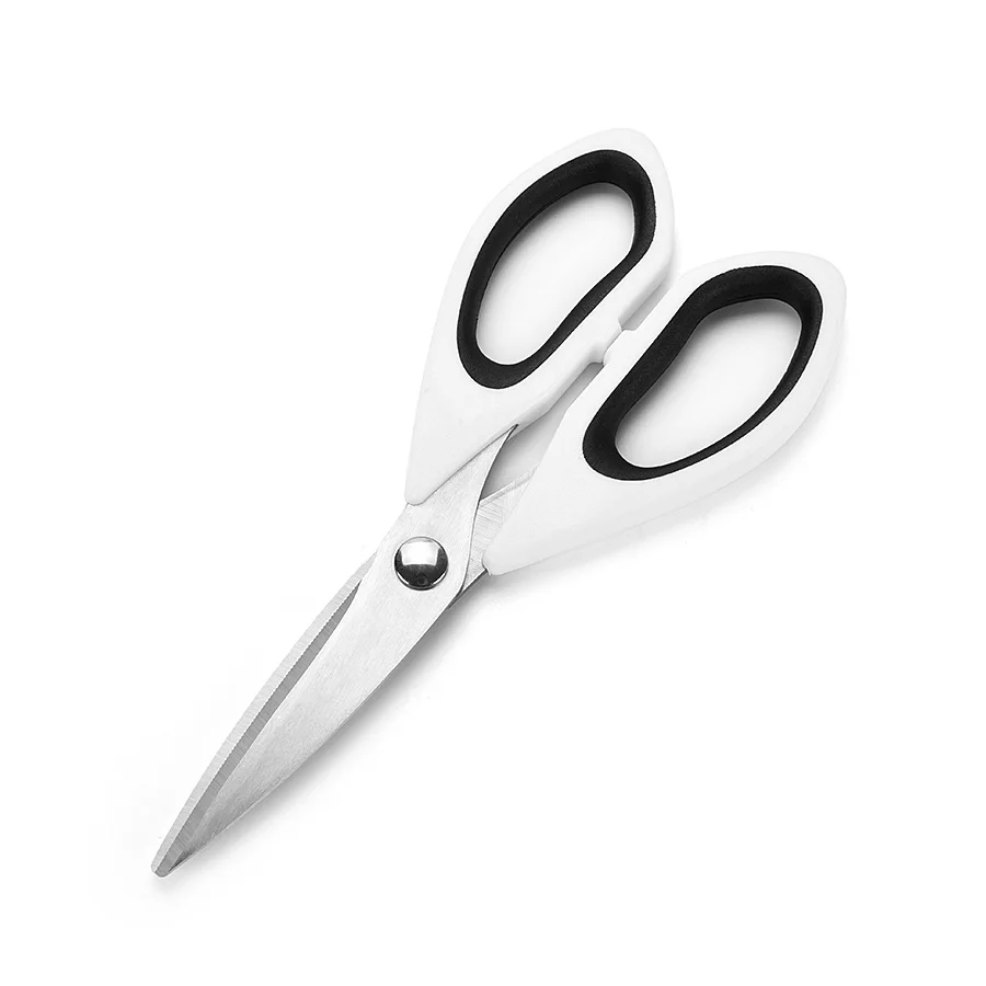 Best Price Household Shears Multi Function Red Plastic Handle Stainless Steel Kitchen Scissors