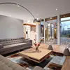 Brazilian imported geometric figure light luxury cowhide stitching tea table Nordic Windbury living room carpet