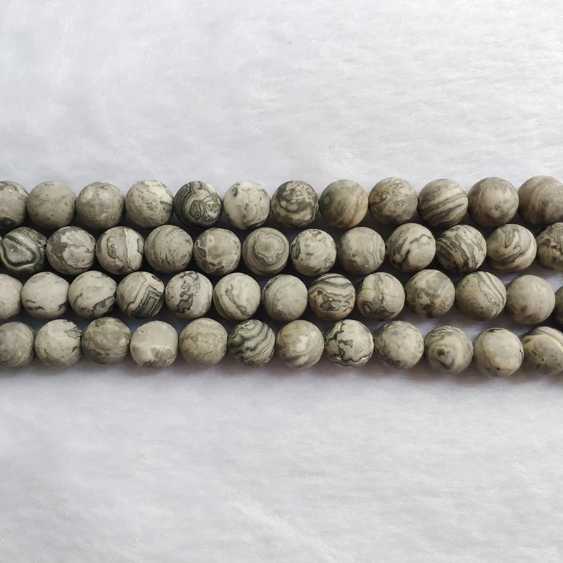 High quality 6mm 8mm 10mm matte frosted grey earth stone beads for jewelry making (YSA033)
High quality 6mm 8mm 10mm matte frosted grey earth stone beads for jewelry making (YSA033)