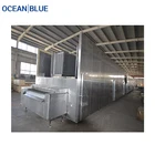 2000kg Capacity IQF Vegetables Tunnel Freezer Quick Freezing Machine