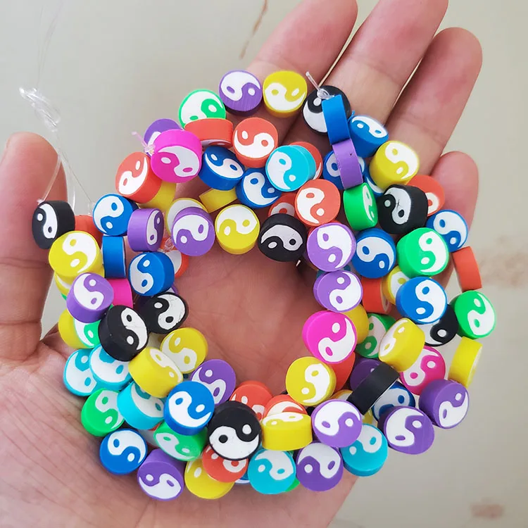 CC1883 Colorful Clay Jewelry Supplies Rainbow Polymer Clay Yin Yang Zen Jewelry Supplies Spacer Beads
CC1883 Colorful Clay Jewelry Supplies Rainbow Polymer Clay Yin Yang Zen Jewelry Supplies Spacer Beads