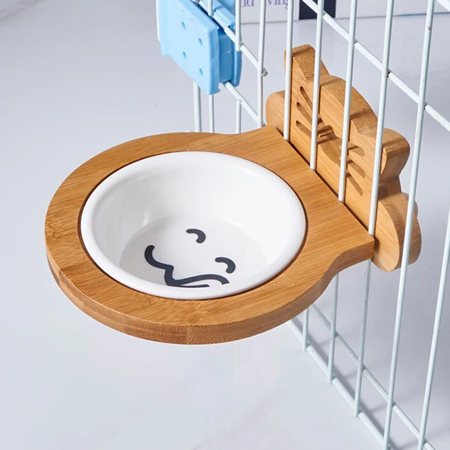 Wholesale Hanging Pet Cage Bowl Cat Puppy Water Food Feeder Wall Cage Hanging Bamboo Cat Bowl Ceramic
Wholesale Hanging Pet Cage Bowl Cat Puppy Water Food Feeder Wall Cage Hanging Bamboo Cat Bowl Ceramic